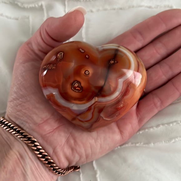 Other - Large Carnelian Heart, Carnelian Heart